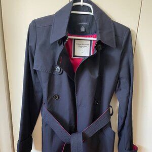 Tommy Hilfiger Double-Breasted Belted Trench Coat